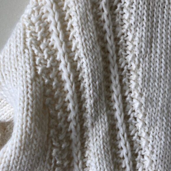 NWT-Maison Jules Cream Wool Blend Mock Turtleneck - Picture 8 of 10